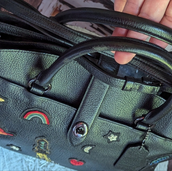 Coach Black Satchel with Vibrant Accents - Picture 2 of 16